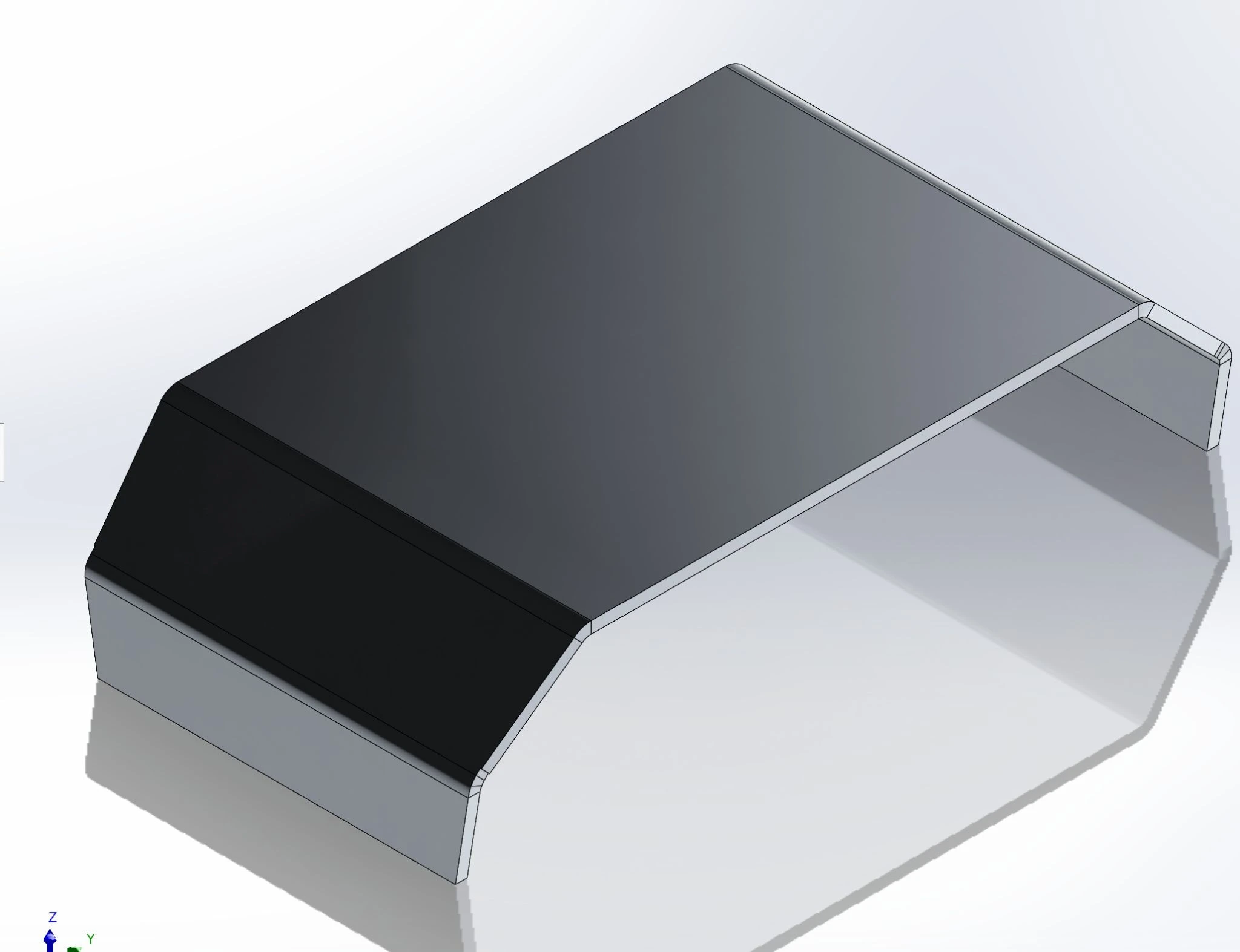 Bent sheet-metal rim segment from the wheel CDR